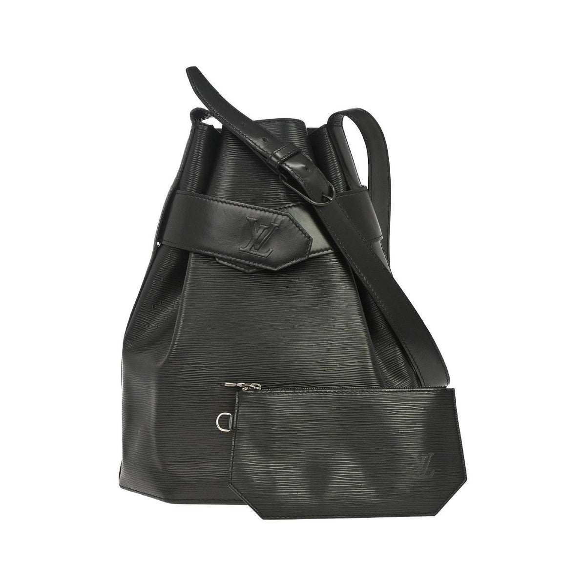 Louis Vuitton Vintage Sac d'Epaule Epi Leather, Black, Leather, Handbag