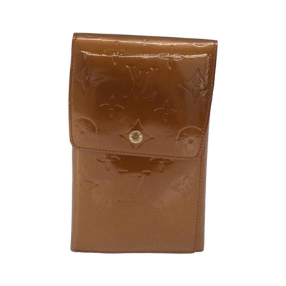 Louis Vuitton Walker Monogram Vernis, Brown, Patent Leather, Wallet