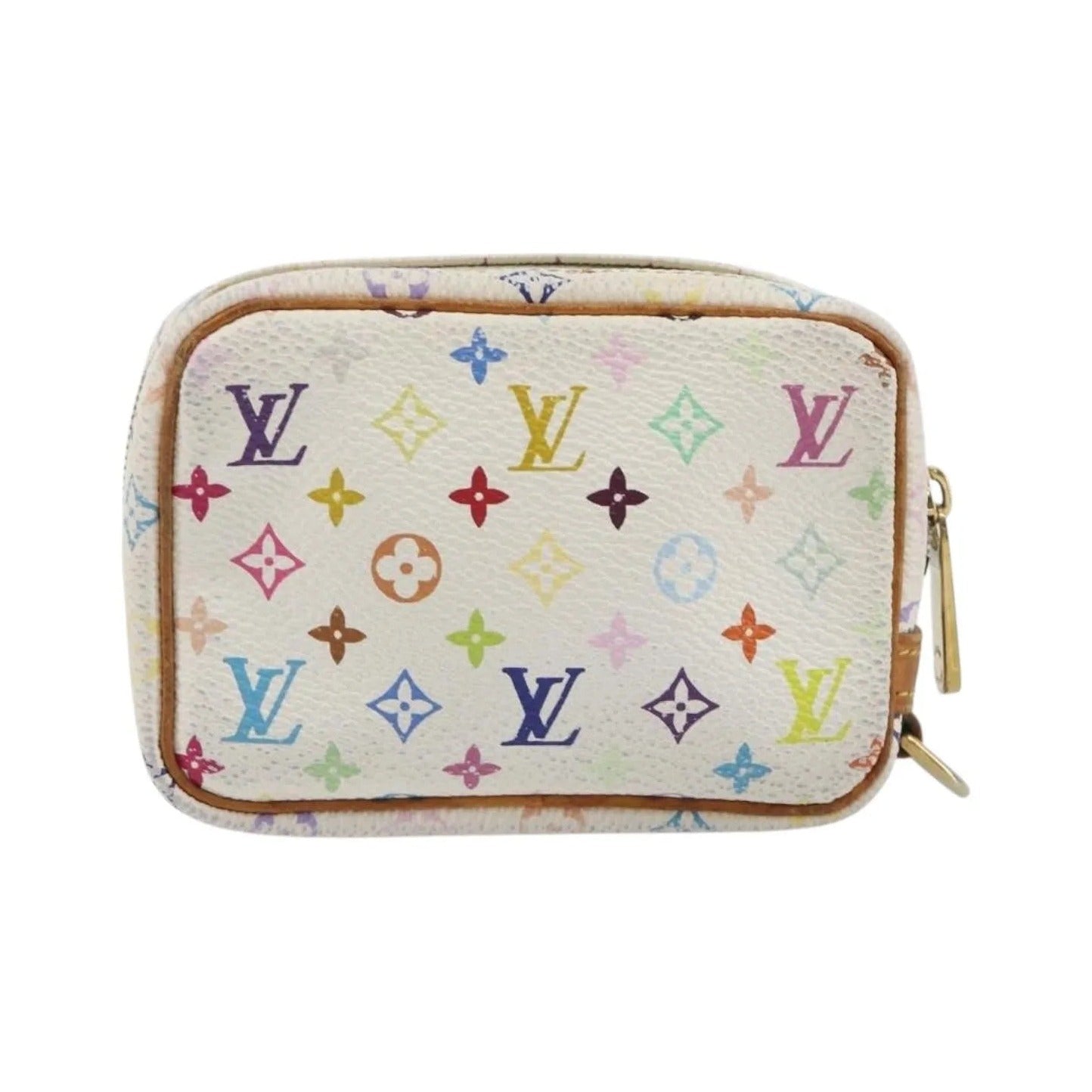 Louis Vuitton Wapity Trousse Monogram Multicolor, White, Canvas, Clutch