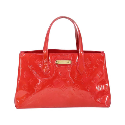 Louis Vuitton Wilshire Monogram Vernis, Pink, Patent Leather, Handbag