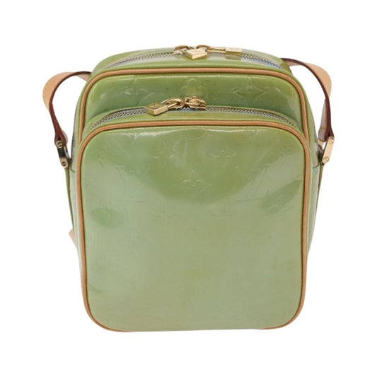 Louis Vuitton Wooster Monogram Vernis, Green, Patent Leather, Handbag