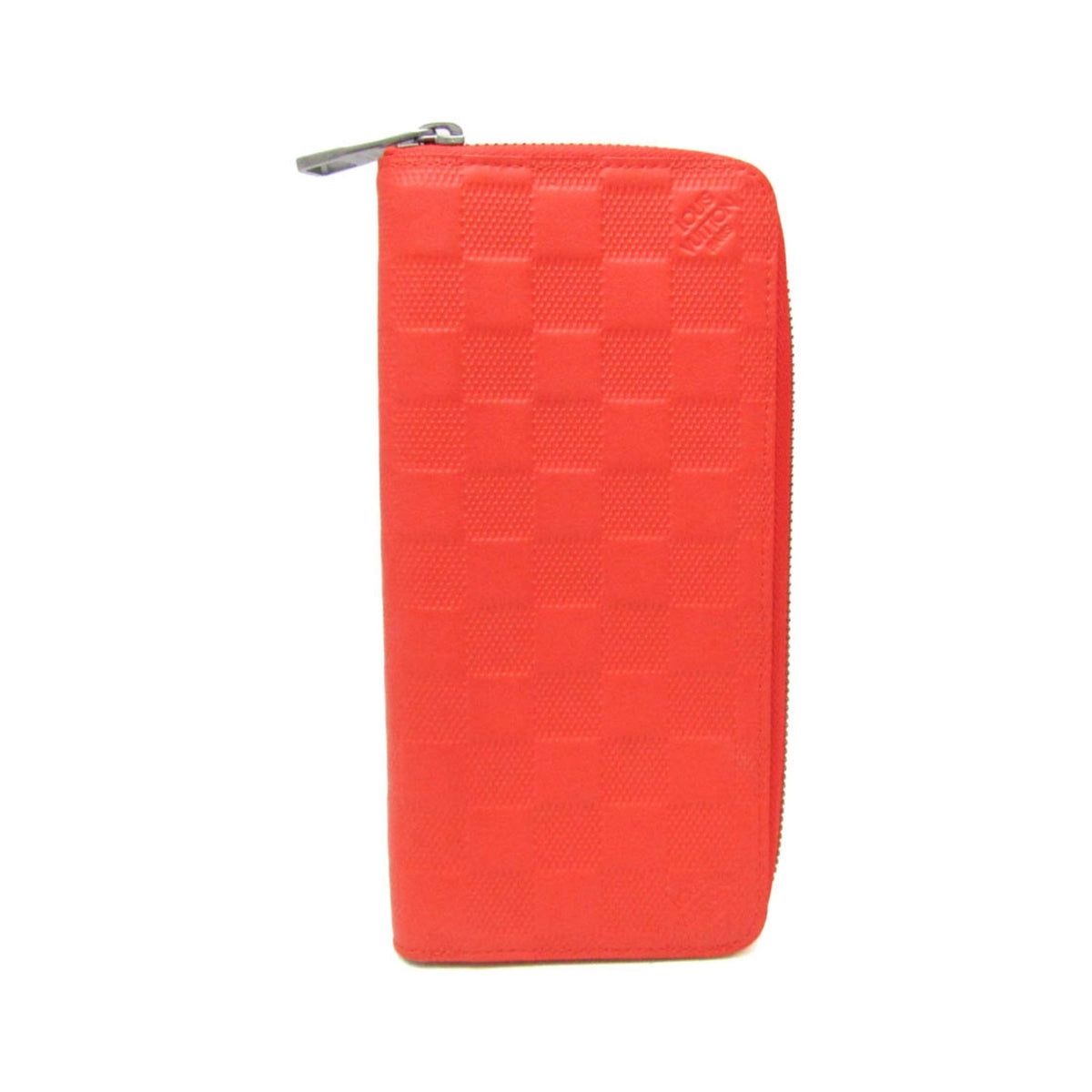 Louis Vuitton Zippy Damier Infini Leather, Red, Leather, Wallet
