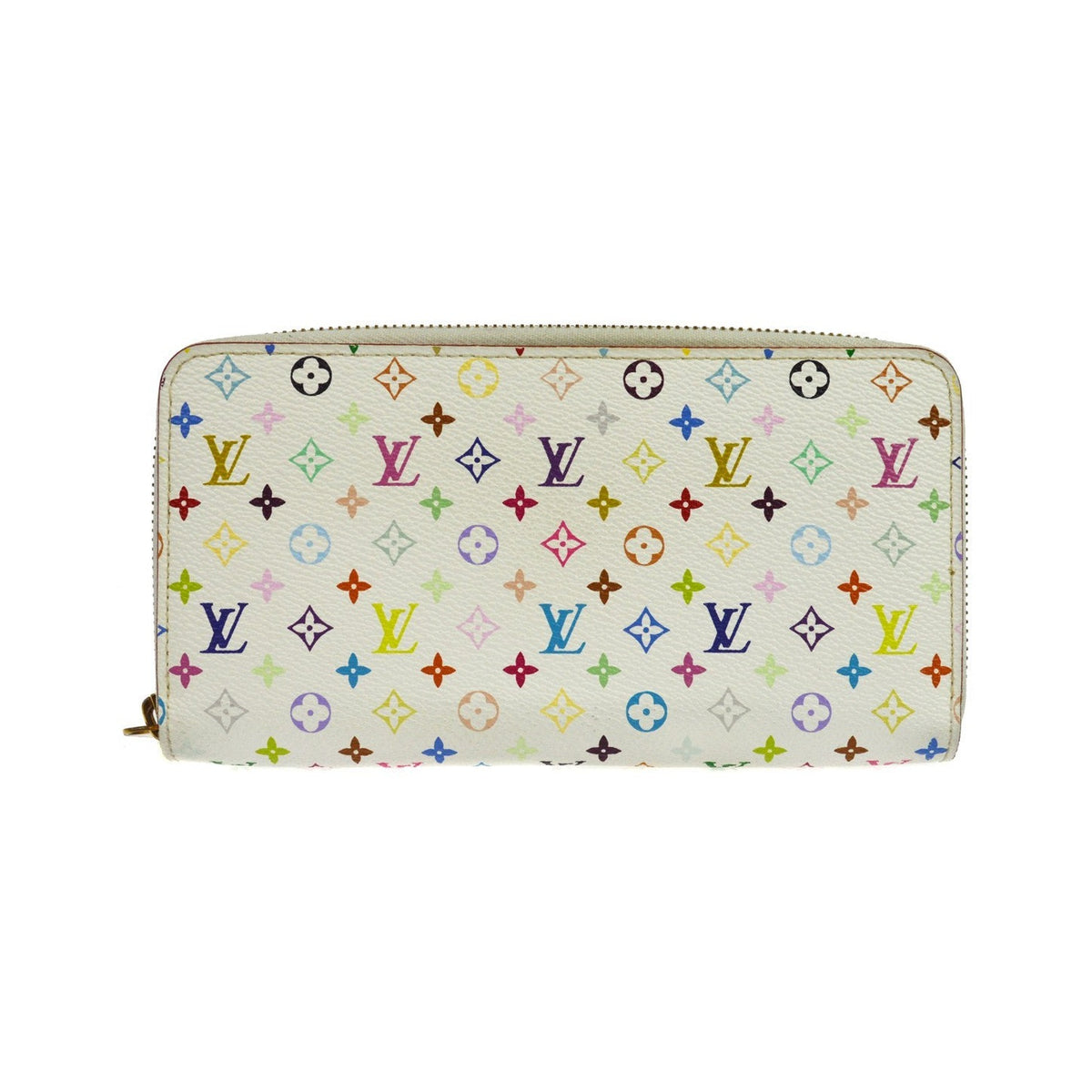 Louis Vuitton Zippy Monogram Multicolor, White, Canvas, Wallet