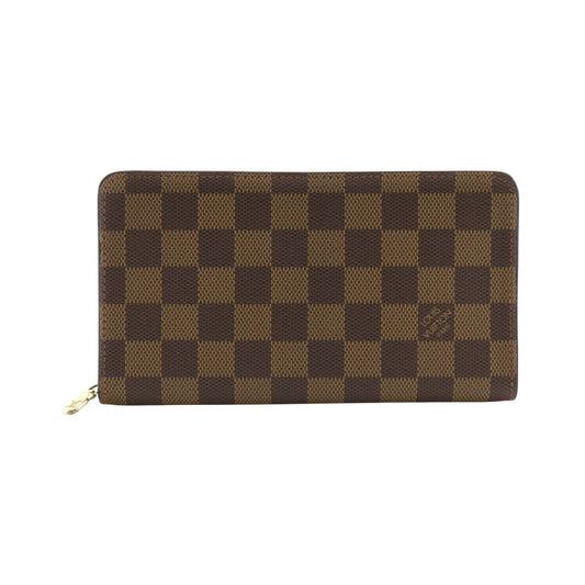 Louis Vuitton Zippy Organizer Damier, Brown, Canvas, Wallet