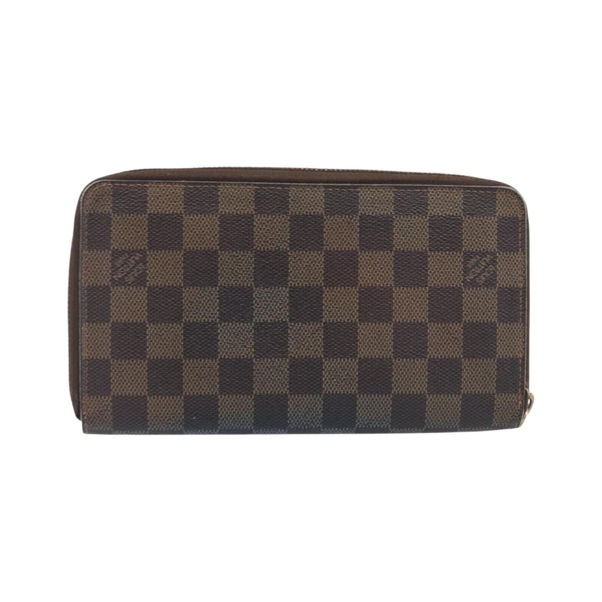 Louis Vuitton Zippy Organizer Damier, Brown, Canvas, Wallet