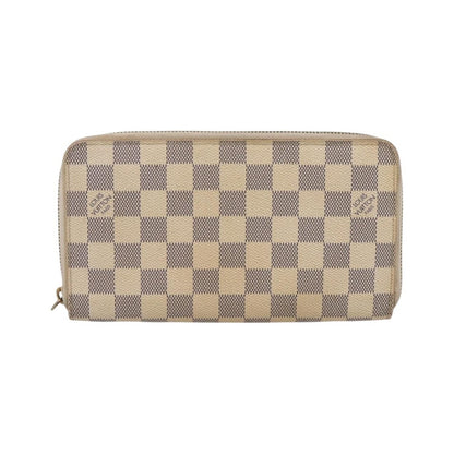 Louis Vuitton Zippy Organizer Damier, White, Canvas, Wallet