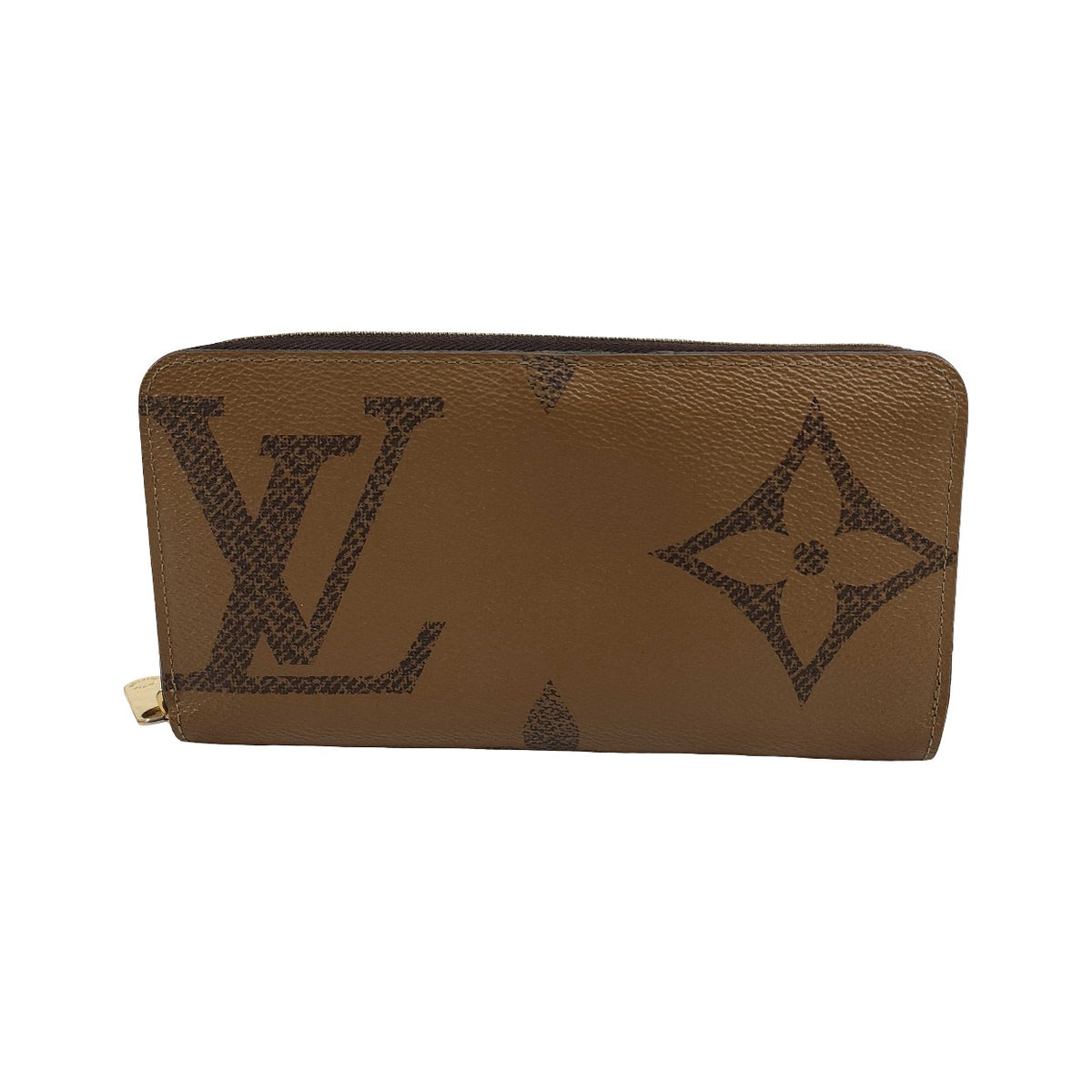 Louis Vuitton Zippy Reverse Monogram Giant, Brown, Leather, Wallet