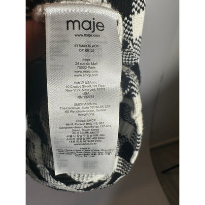 Maje Max Gingham Knit Sweater - Brandsamsara
