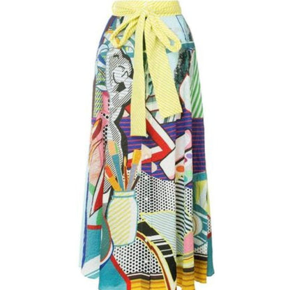 MARY KATRANTZOU Camilla Pop Art Maxi Skirt - Brandsamsara