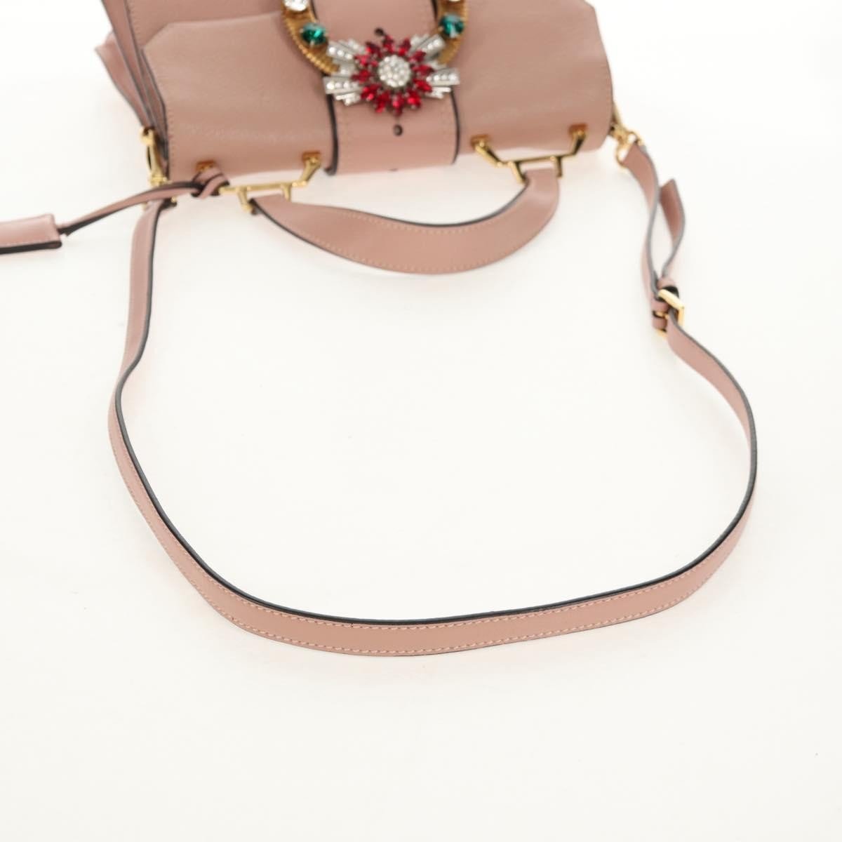 Miu Miu Madras Crystal Buckle Shoulder Bag - Brandsamsara