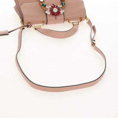 Miu Miu Madras Crystal Buckle Shoulder Bag - Brandsamsara