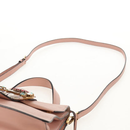Miu Miu Madras Crystal Buckle Shoulder Bag - Brandsamsara