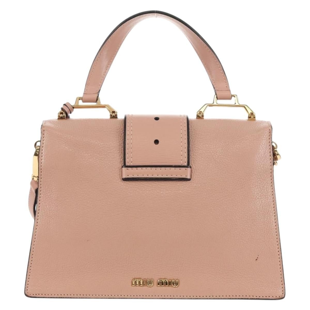 Miu Miu Madras Crystal Buckle Shoulder Bag - Brandsamsara