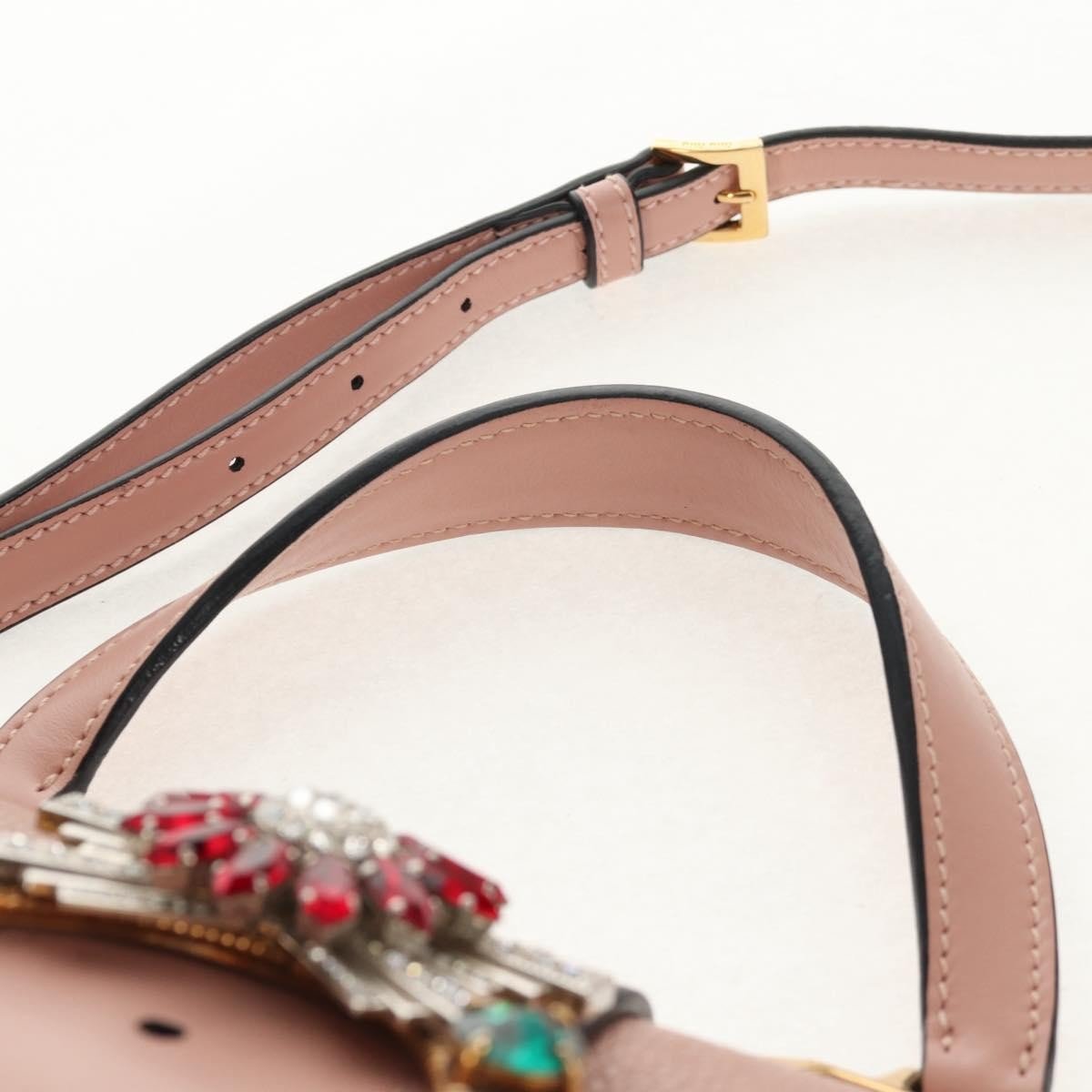 Miu Miu Madras Crystal Buckle Shoulder Bag - Brandsamsara