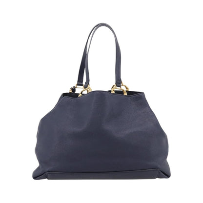 Miu Miu Madras Leather, Navy, Leather, Shoulder Bag