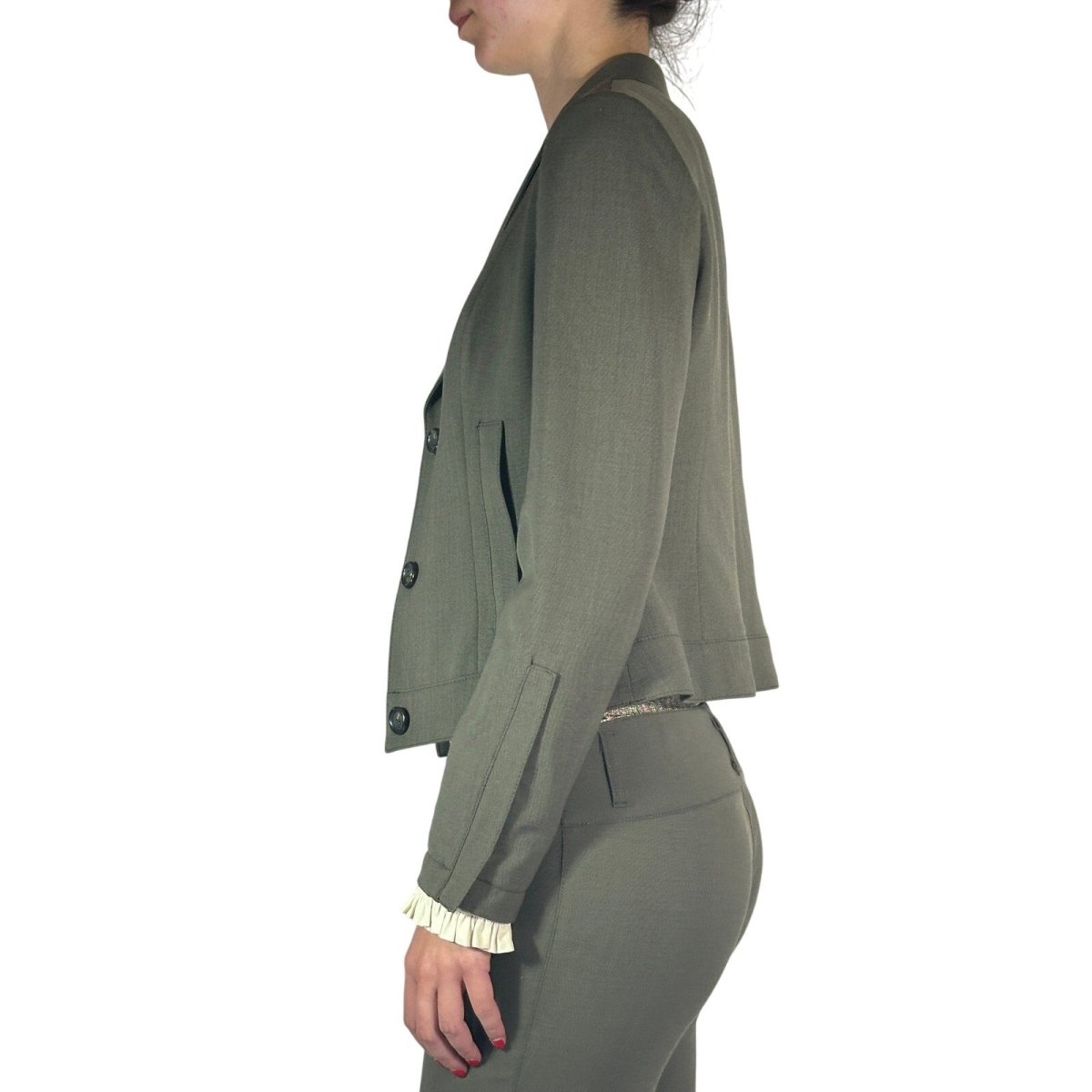 Moschino Stretch Wool 2 PC Suit Set - Brandsamsara