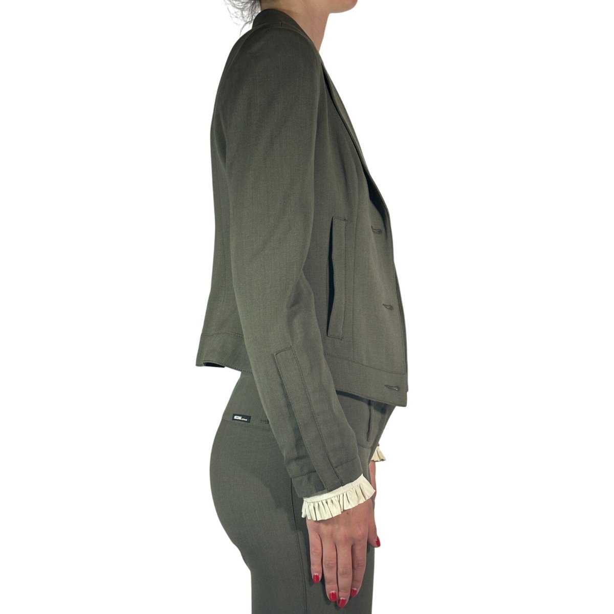 Moschino Stretch Wool 2 PC Suit Set - Brandsamsara