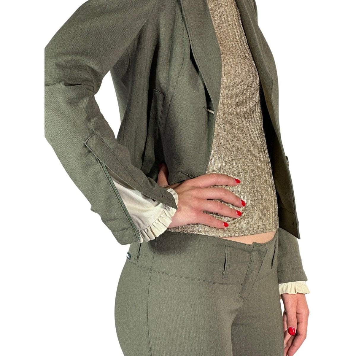 Moschino Stretch Wool 2 PC Suit Set - Brandsamsara