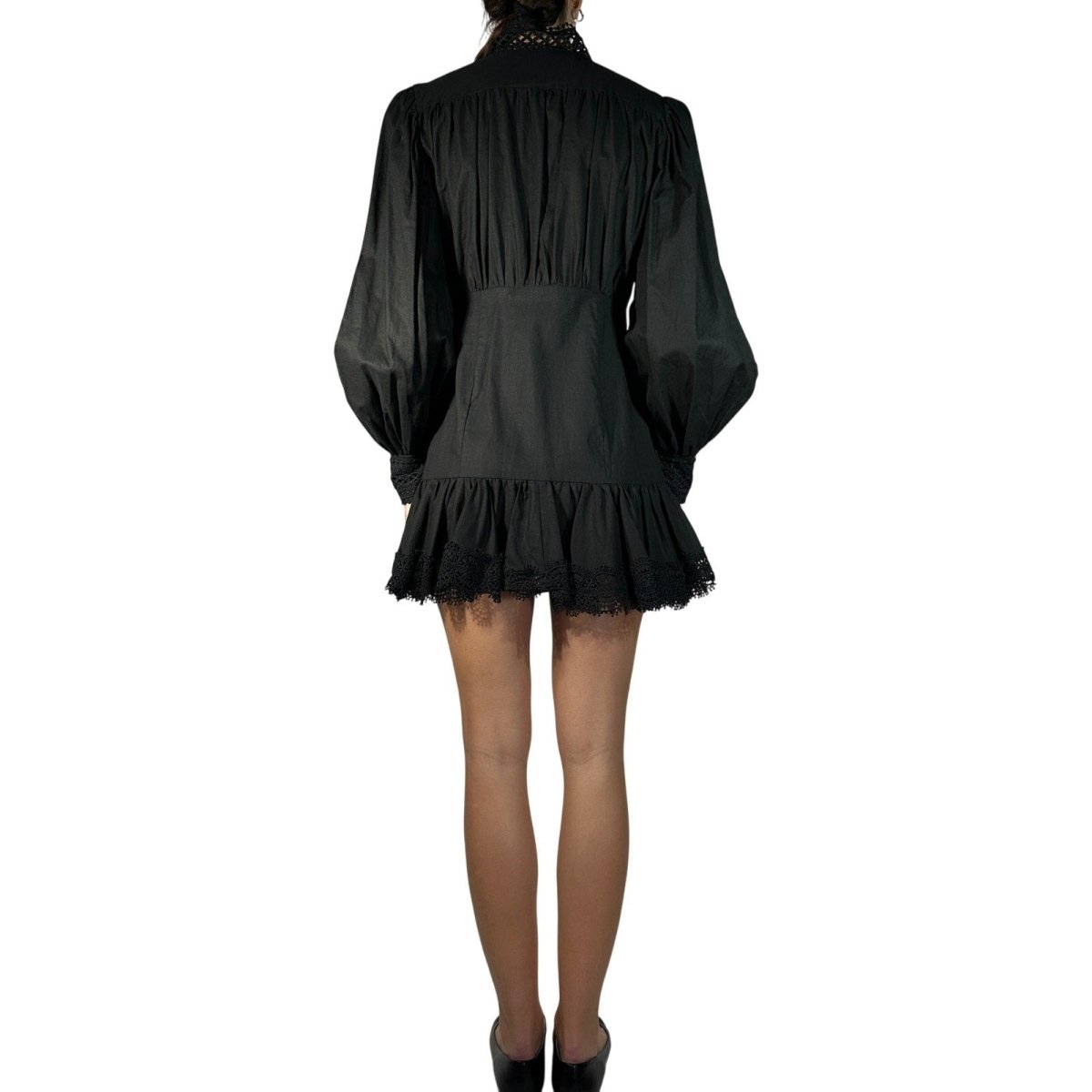 NWT WEILI ZHENG Mockneck Linen Dress - Brandsamsara