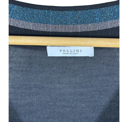 POLLINI V - Neck Sweater Dress Black - Brandsamsara