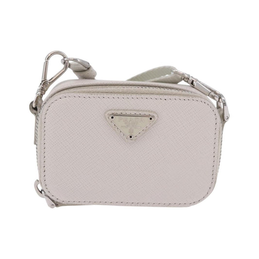 Prada Brique Camera Crossbody Bag Saffiano Leather, Beige, Leather, Clutch