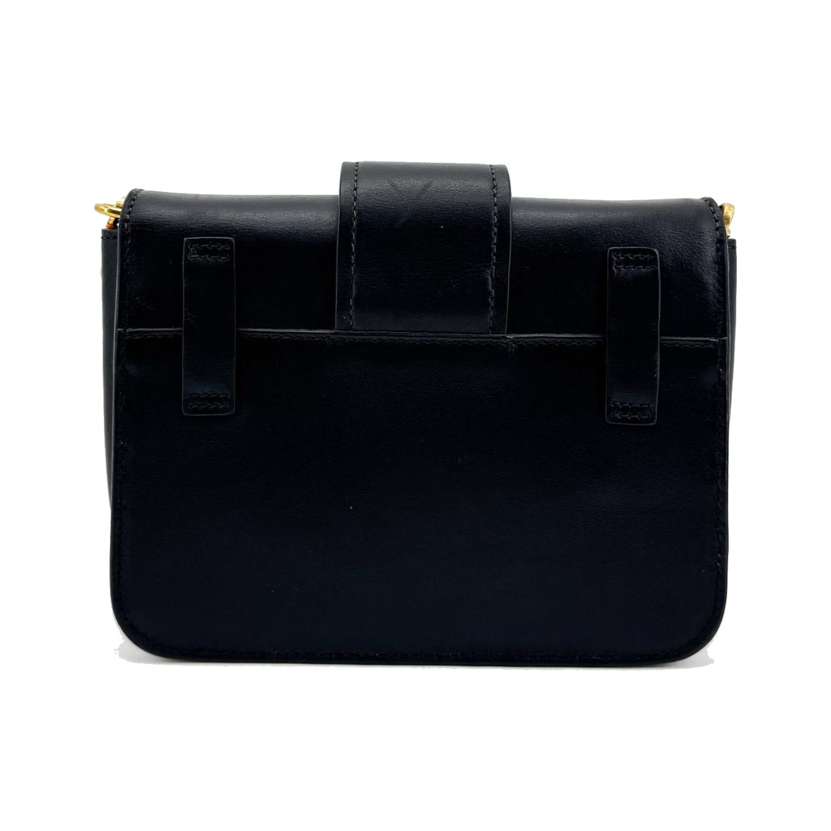 Prada Cahier Calf Hair with Leather, Black, Leather, Crossbody Bag