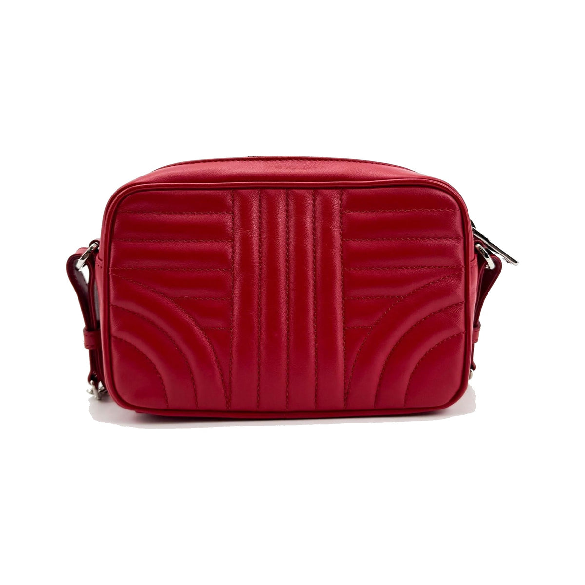 Prada Camera Diagramme Quilted Leather, Red, Leather, Handbag