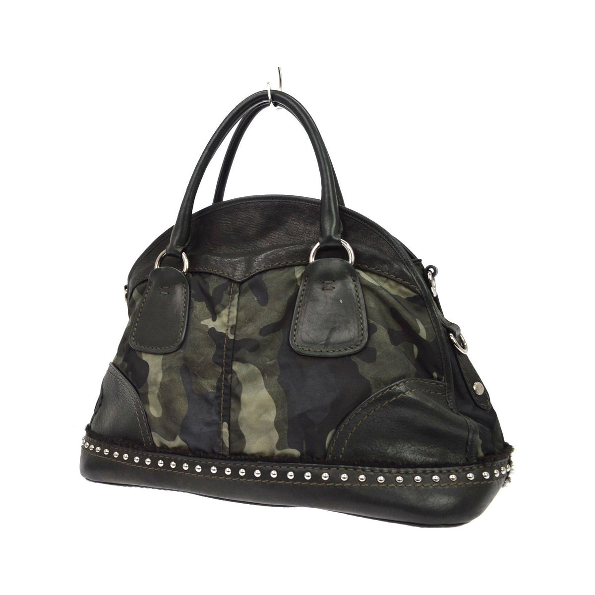Prada Camouflage Tessuto, Green, Nylon, Tote Bag