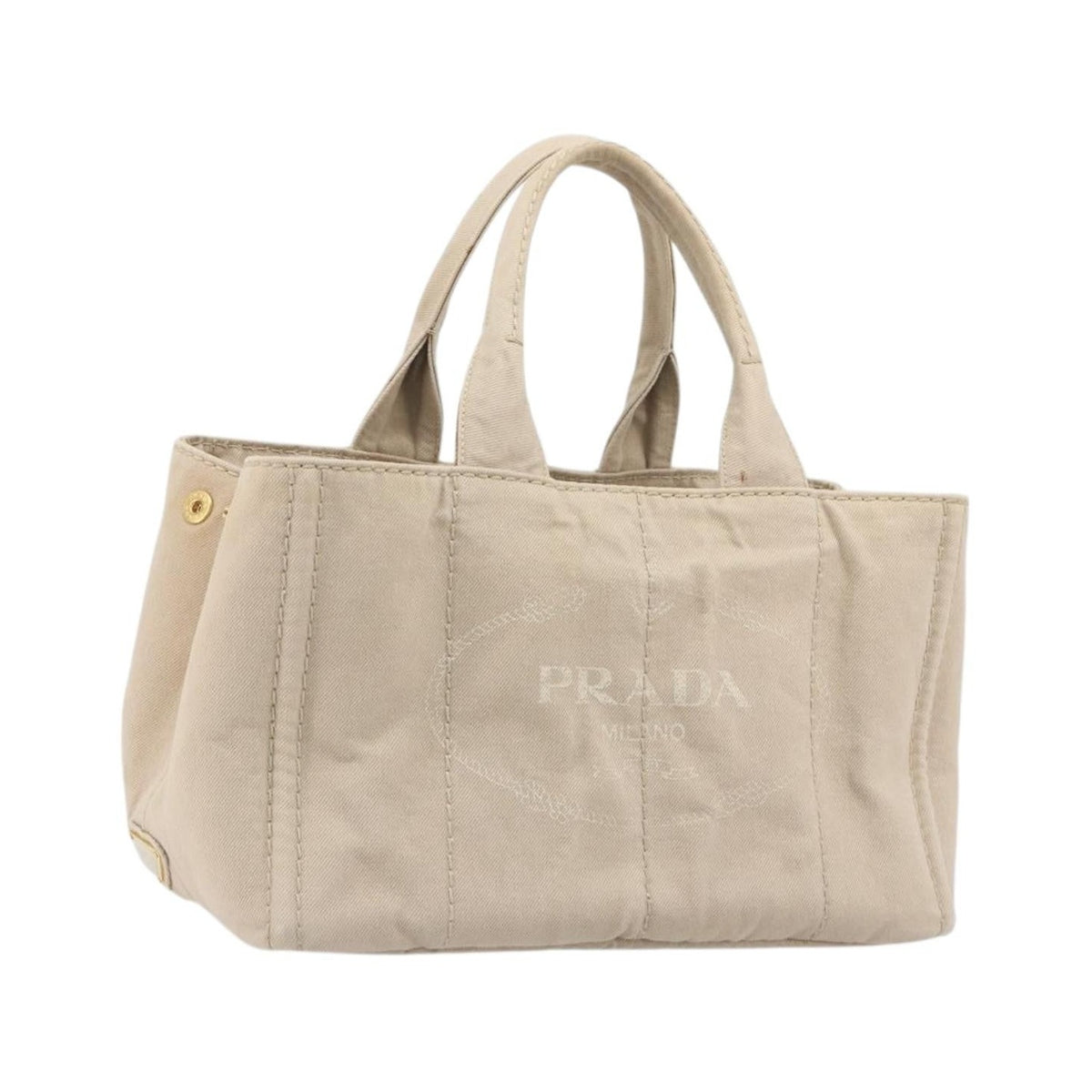 Prada Canapa Canvas, Beige, Canvas, Tote Bag