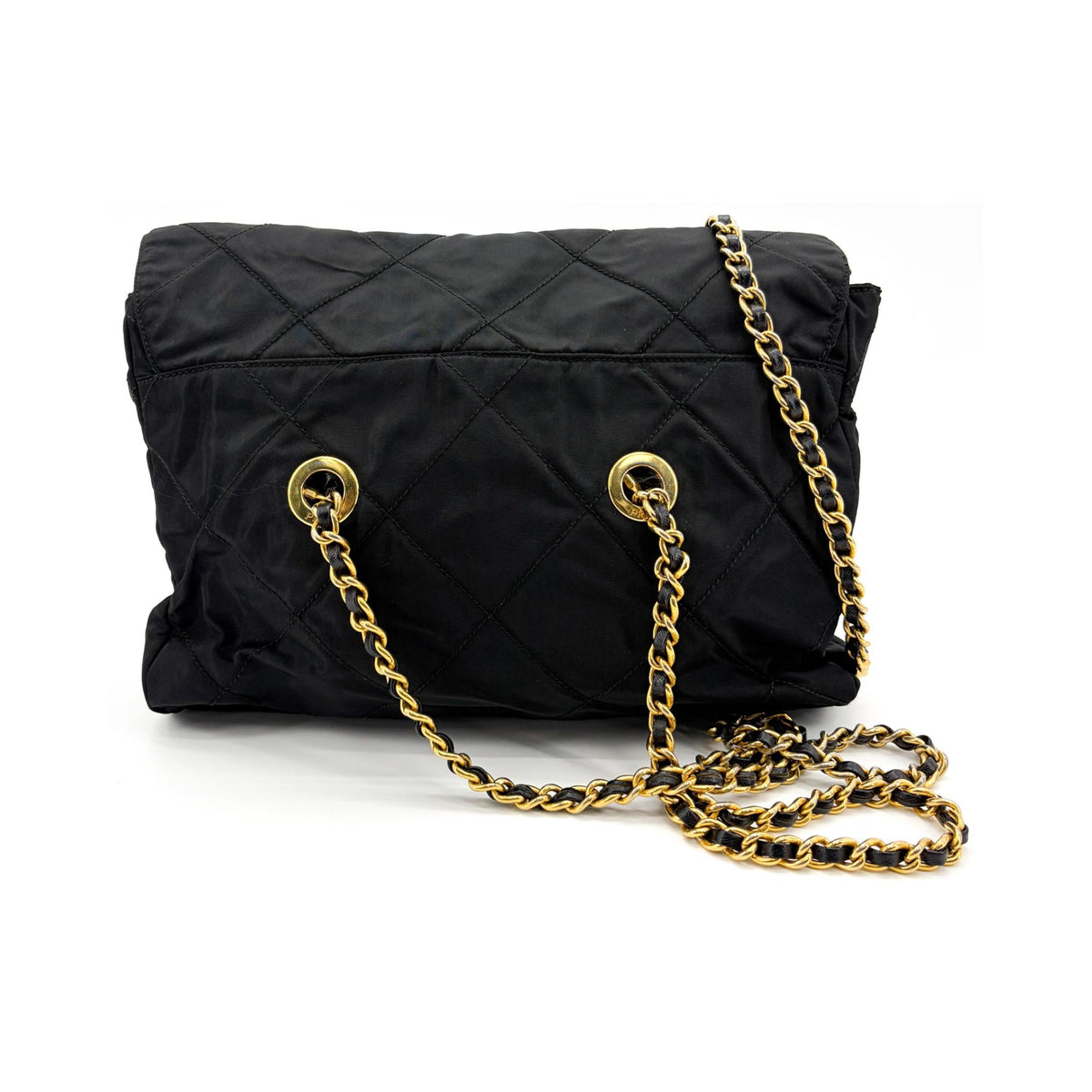 Prada Convertible Quilted Tessuto, Black, Nylon, Shoulder Bag