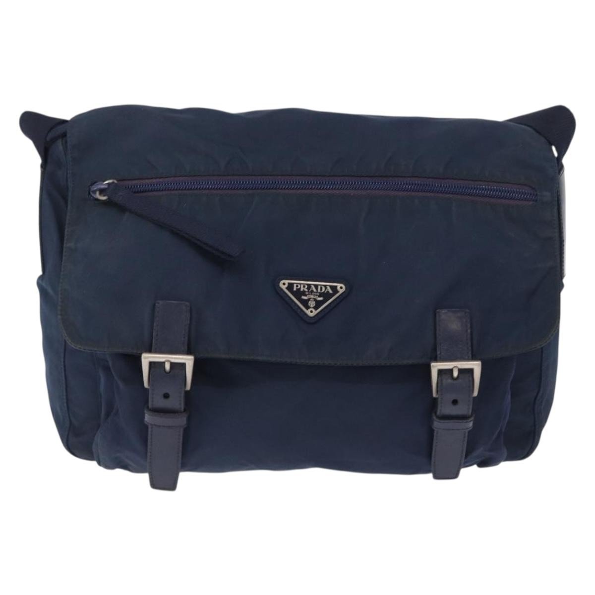 Prada Double Buckle Flap Messenger Bag - Brandsamsara