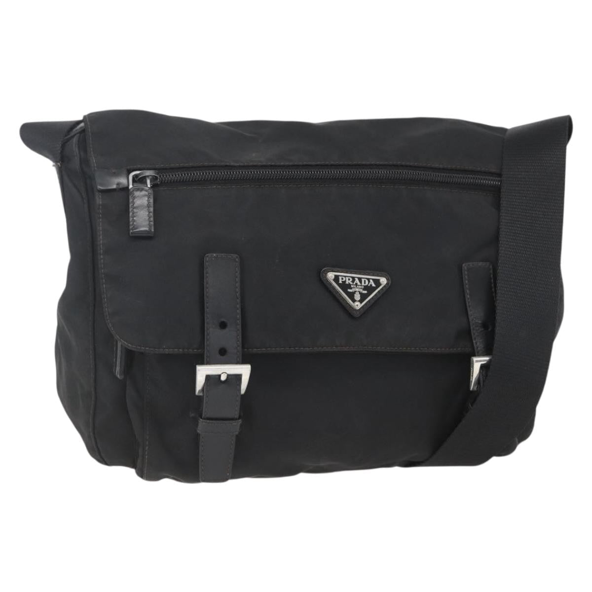 Prada Double Buckle Flap Messenger Bag - Brandsamsara