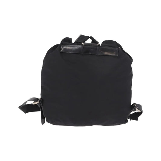 Prada Double Front Pocket Tessuto, Black, Nylon, Backpack