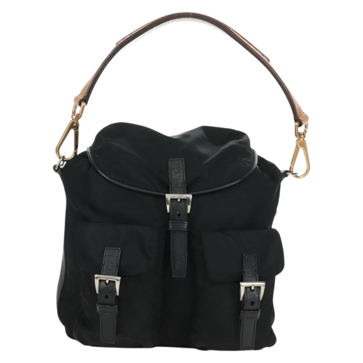 Prada Double Pocket Drawstring Shoulder Bag - Brandsamsara