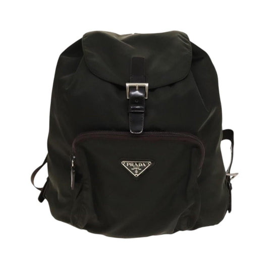 Prada Front Pocket Buckle Backpack - Brandsamsara