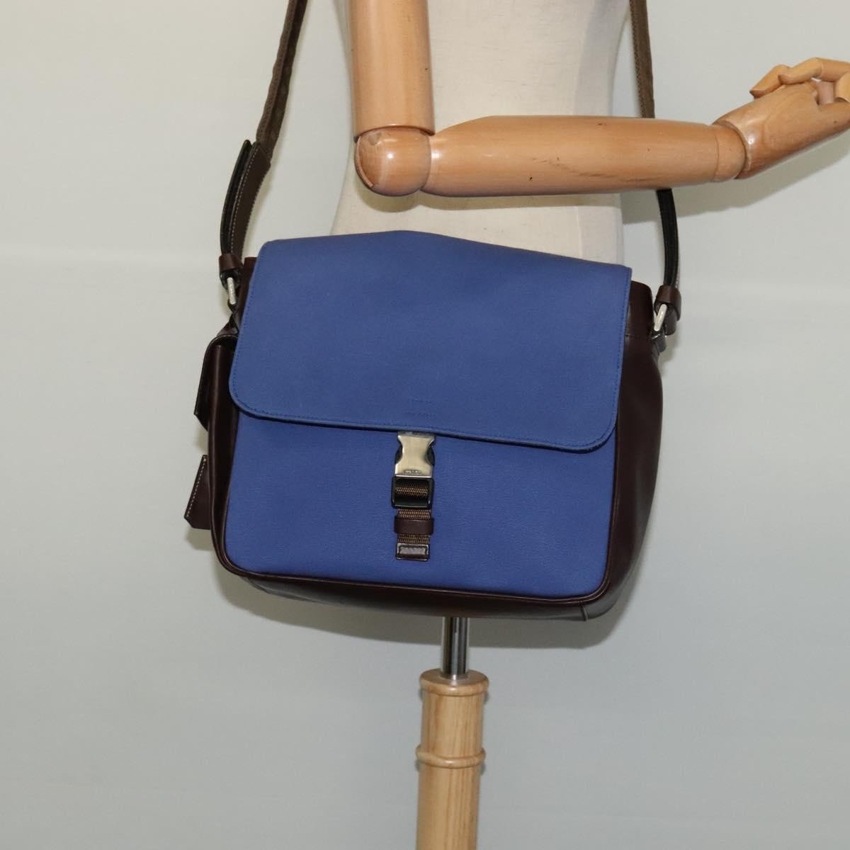Prada Impunturato Buckle Flap Messenger Bag - Brandsamsara