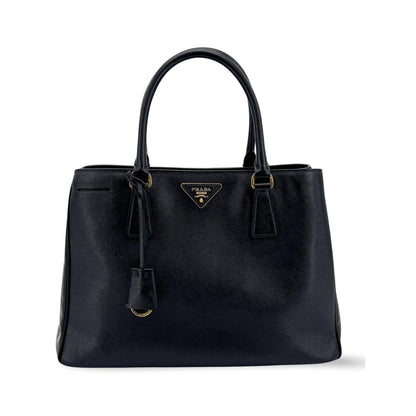 Prada Lux Open Saffiano Leather, Black, Leather, Tote Bag