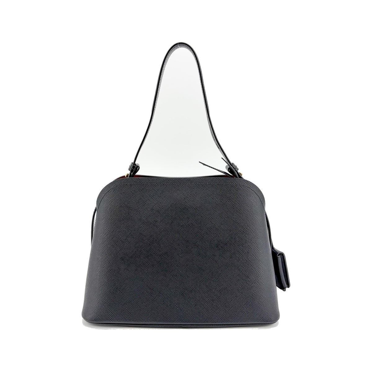 Prada Matinee Saffiano Leather, Black, Leather, Handbag
