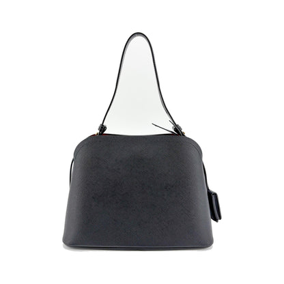 Prada Matinee Saffiano Leather, Black, Leather, Handbag