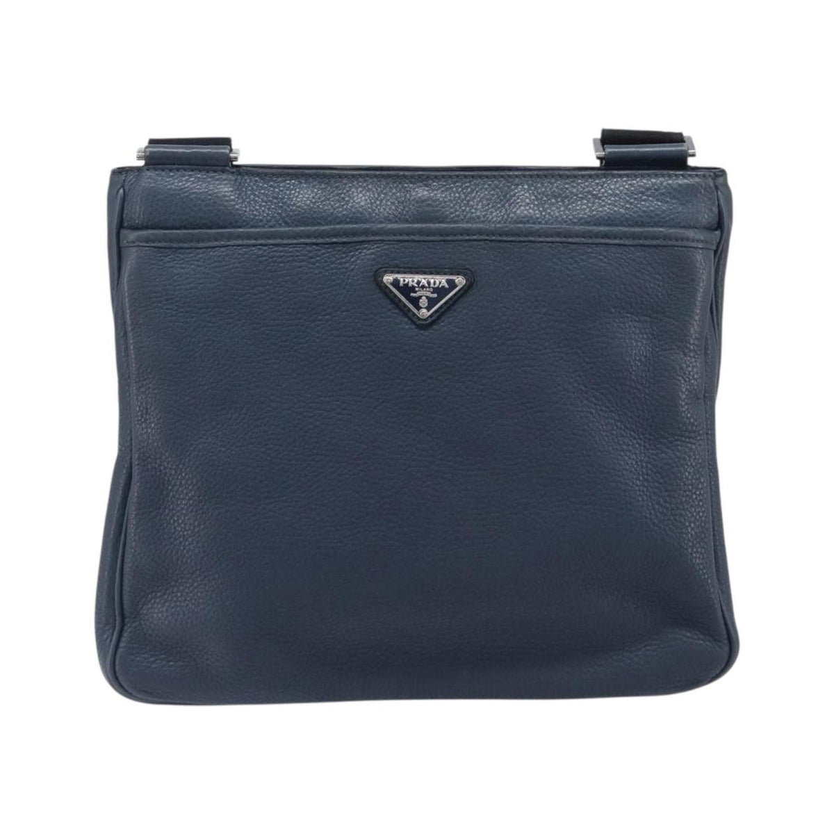Prada Messenger Saffiano Leather, Navy, Leather, Handbag
