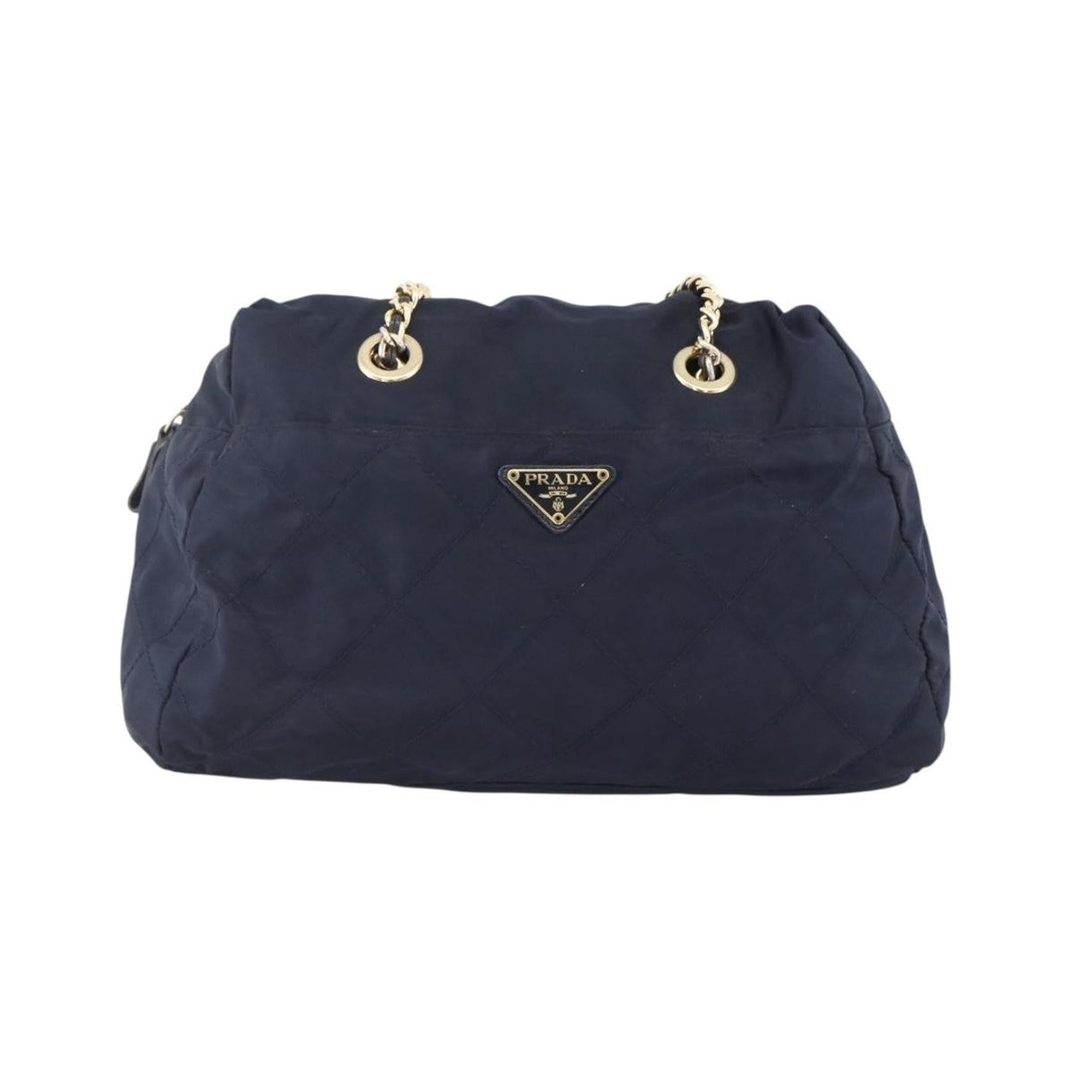 Prada Re-Edition 1995 Chain Quilted Re-Nylon, Navy, Nylon, Tote Bag