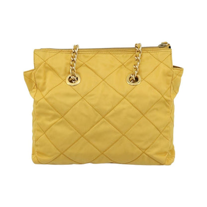 Prada Re-Edition 1995 Chain Quilted Re-Nylon, Yellow, Nylon, Tote Bag