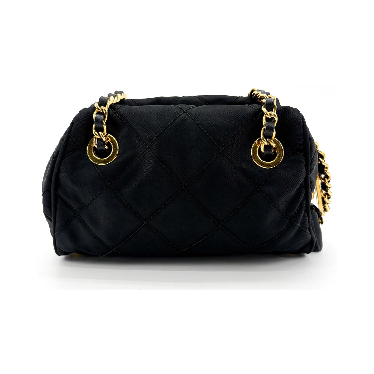 Prada Re-Edition 1995 Chain Quilted Re-Nylon, Black, Nylon, Tote Bag