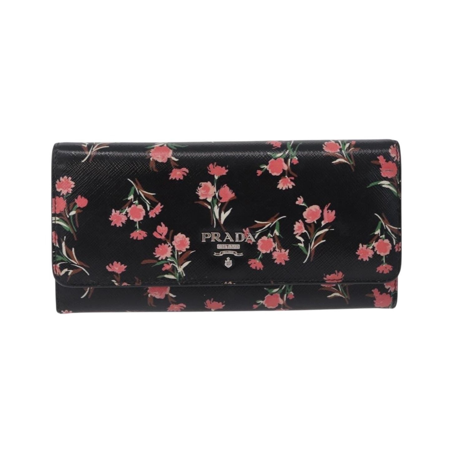 Prada Saffiano Leather, Black, Leather, Wallet