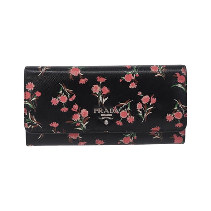 Prada Saffiano Leather, Black, Leather, Wallet