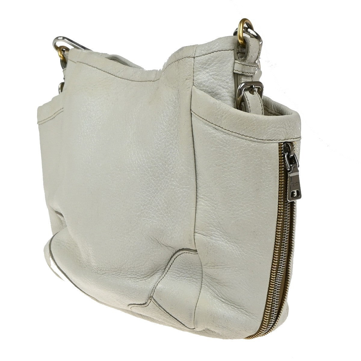 Prada Side Pocket Zip Hobo - Brandsamsara