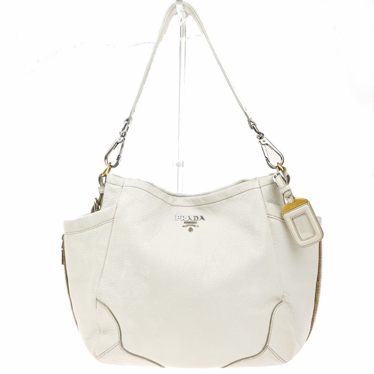 Prada Side Pocket Zip Hobo - Brandsamsara