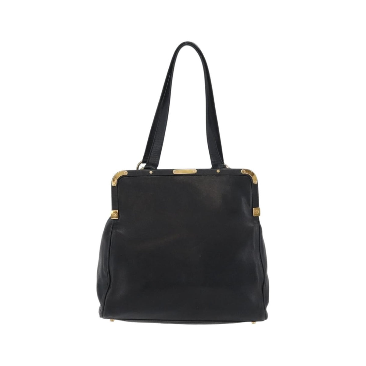 Prada Tote Leather, Black, Leather, Tote Bag