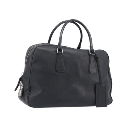Prada Vintage Leather, Black, Leather, Handbag