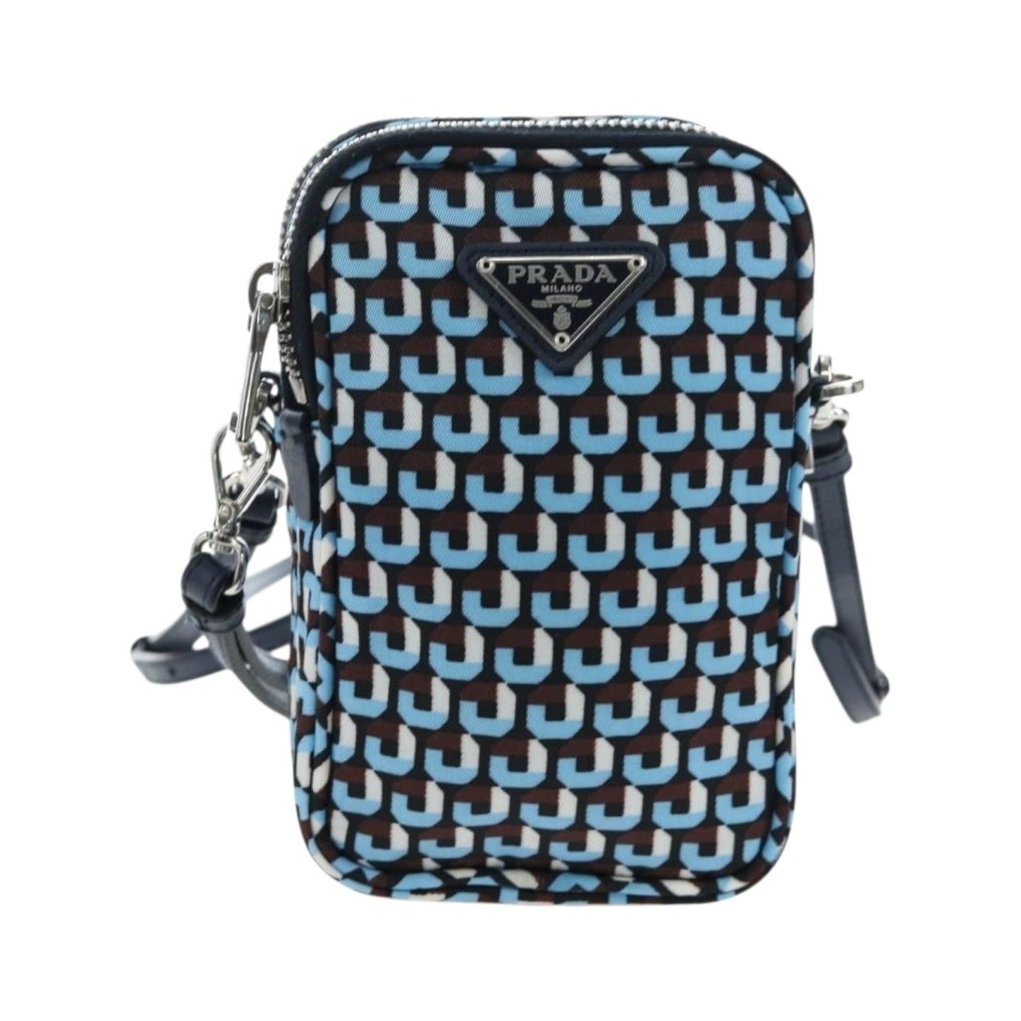 Prada Vintage Tessuto, Blue, Nylon, Shoulder Bag